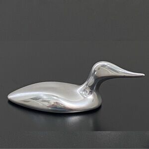 Vintage HOSELTON Sculpture Modernist Duck Loon Bird Small Sculpture